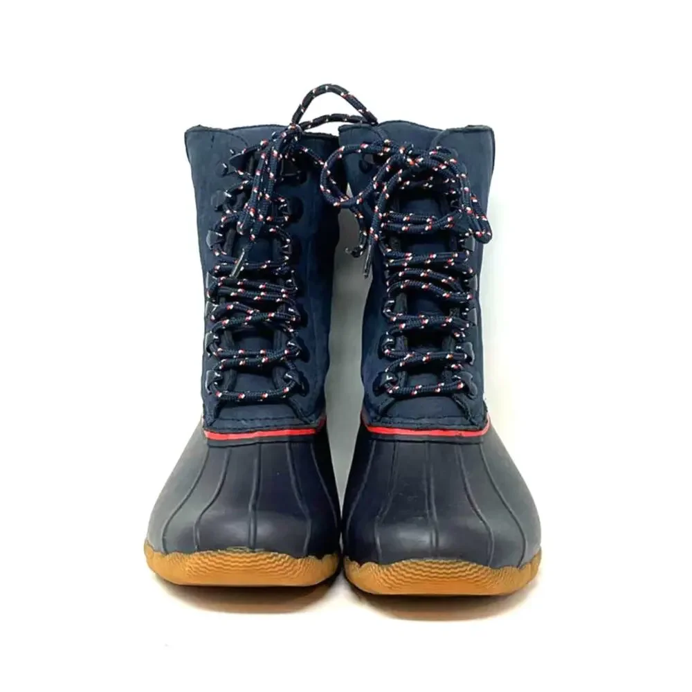 Goop‎ X Sperry Saltwater Limited Edition Blue Rain Boots Women's Size 6M